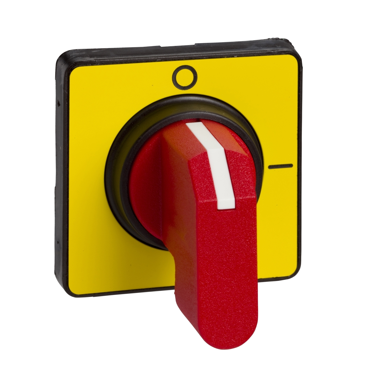 Schneider Electric Disconnect Switch Operator; selector; 4 hole; 45x45mm; red/yellow